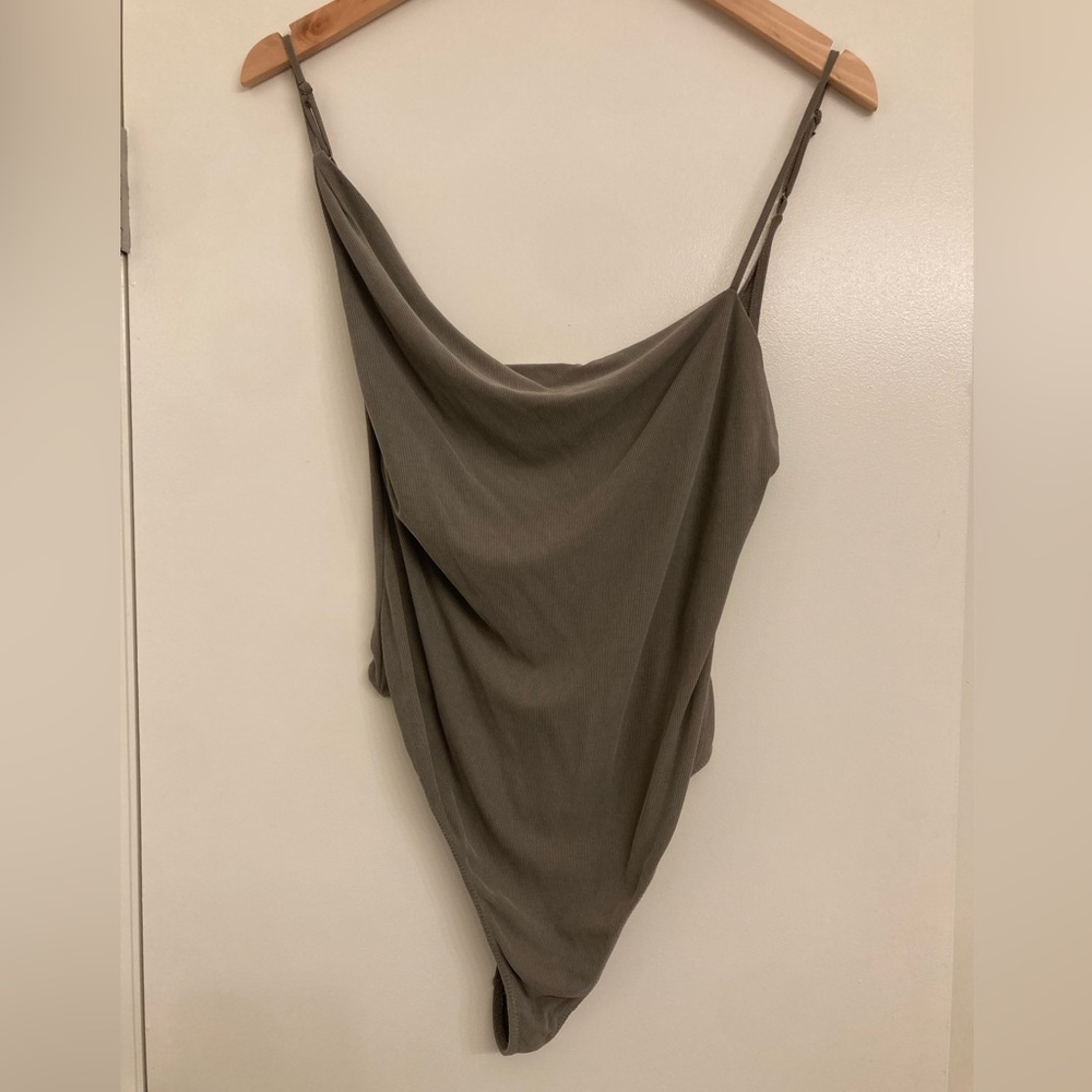 Urban Outfitters Out from Under Cowl Neck Green Bodysuit